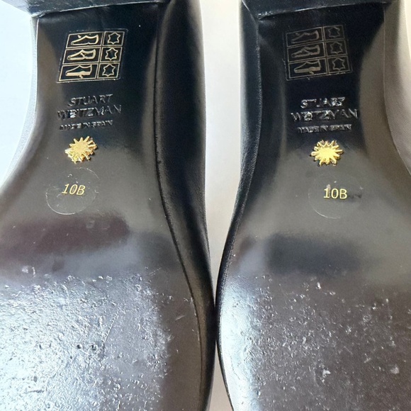 Stuart Weitzman Flareblock 60 Black Nappa Patent Pump Size 10 Includes Box - Picture 8 of 10